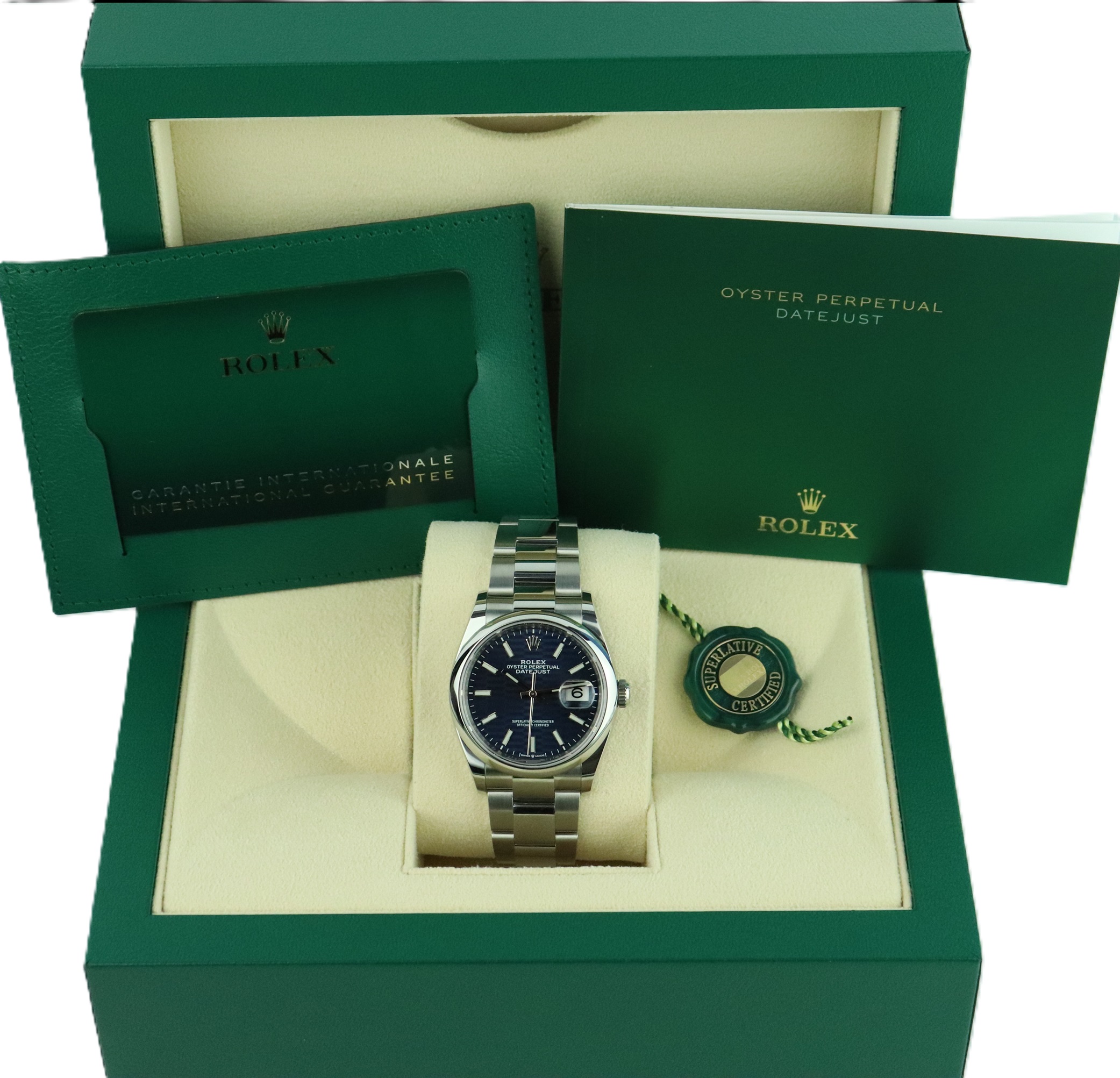 Rolex Datejust 36 126200 Blue Motif "Unworn" - Image 5